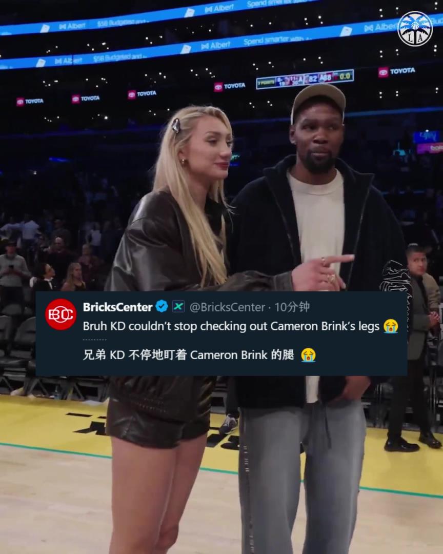 關心后者傷勢？美媒調侃：KD不停地在瞄布林克的腿